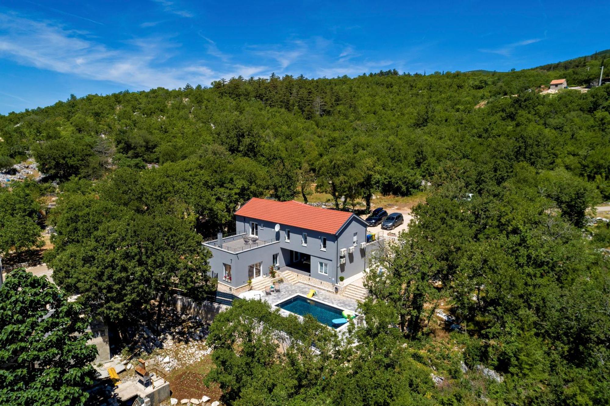 Luxury Villa Andrea Vrzika In Forest Near The Sea Zagvozd Buitenkant foto