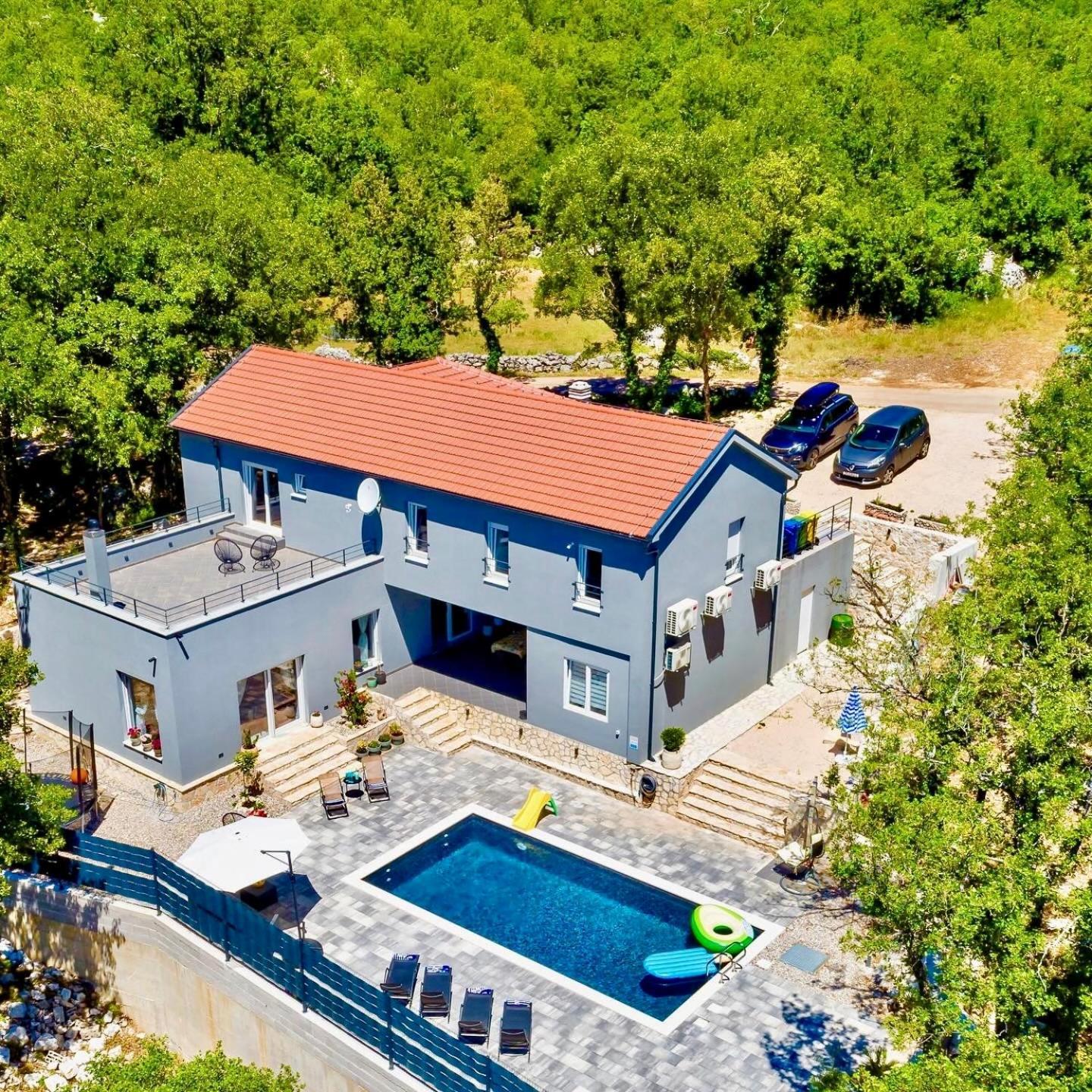 Luxury Villa Andrea Vrzika In Forest Near The Sea Zagvozd Buitenkant foto